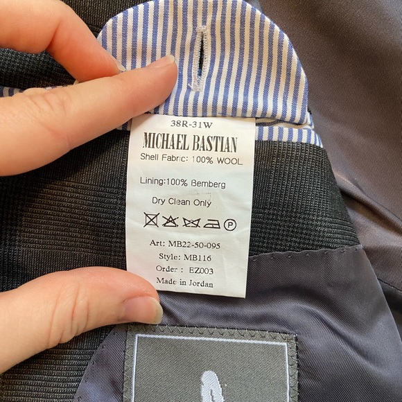 Michael Bastian 100% Wool 2 piece suit - Picture 11 of 12